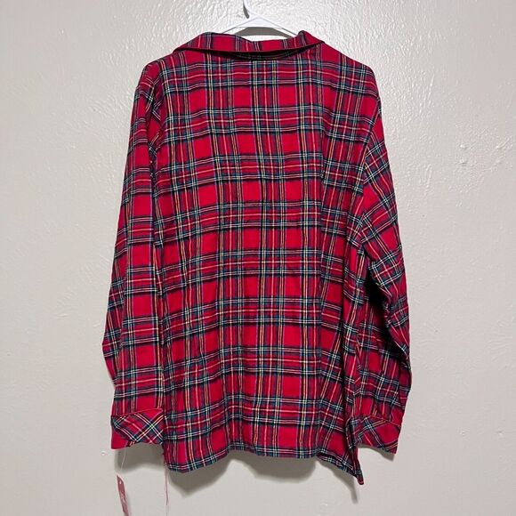 Family Red Plaid Christmas Womens Pajama Set Size XXL - Picture 5 of 5